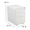 Flash Furniture 3 Drawer Filing Cabinet, White HZ-AP535-01-W-GG - alternate 2